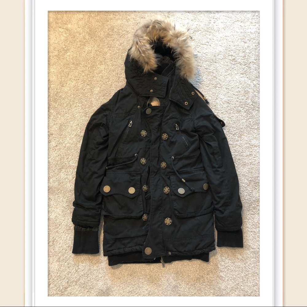 Sherpa-Lined Hooded Winter Parka